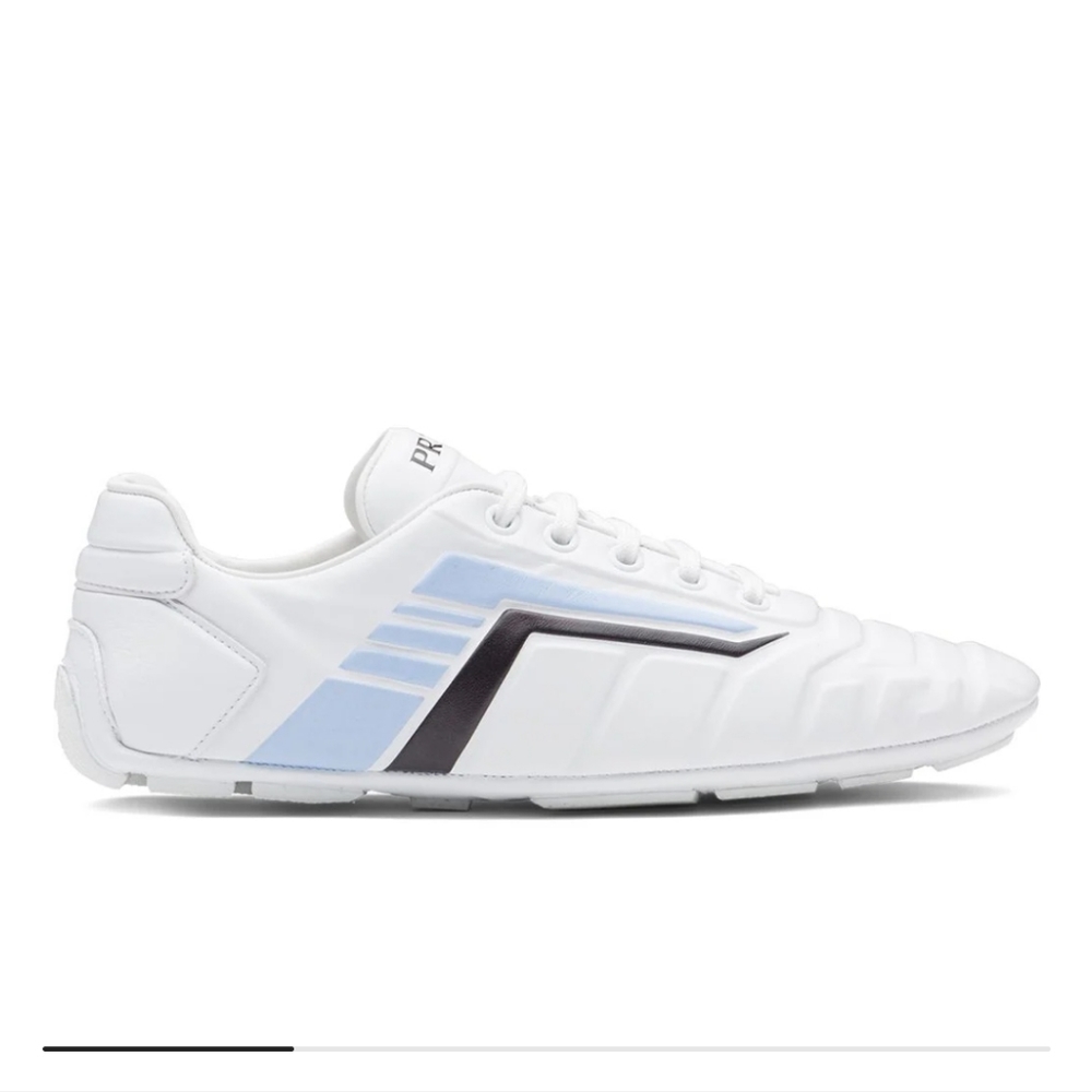 Prada Race Track low-top Logo Leather Sneakers size 37